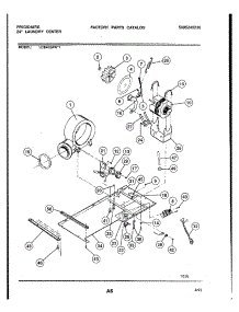 04 - Dryer Motor, Blower And Belt parts for Frigidaire Washer Dryer Combo LCE462AL1 from AppliancePartsPros.com