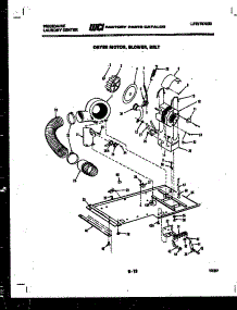 04 - Dryer Motor, Blower And Belt parts for Frigidaire Washer Dryer Combo LC248EW0 from AppliancePartsPros.com