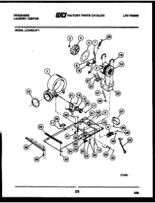 04 - Dryer Motor, Blower And Belt parts for Frigidaire Washer Dryer Combo LCE462LW1 from AppliancePartsPros.com