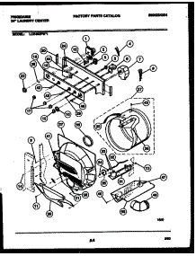 03 - Console, Controls And Drum parts for Frigidaire Washer Dryer Combo LCE462PL1 from AppliancePartsPros.com