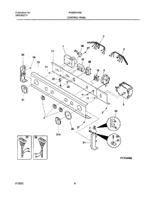 07 - Control Panel parts for Frigidaire Washer Dryer Combo FGZ831AS0 from AppliancePartsPros.com