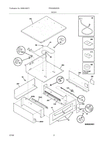 03 - Body parts for Frigidaire Warming Drawer FEW30S2DCB from AppliancePartsPros.com
