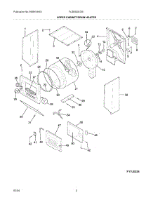 03 - Upper Cabinet / Drum Heater parts for Frigidaire Washer Dryer Combo FLGB8200DS1 from AppliancePartsPros.com