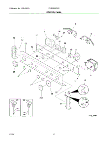 07 - Control Panel parts for Frigidaire Washer Dryer Combo FLGB8200DS0 from AppliancePartsPros.com