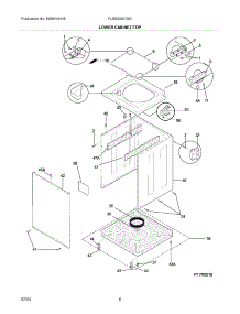 09 - Lower Cabinet / Top parts for Frigidaire Washer Dryer Combo FLGB8200DS0 from AppliancePartsPros.com
