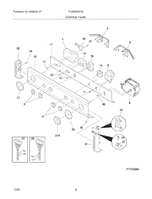 07 - Control Panel parts for Frigidaire Washer Dryer Combo FLGB8200FS3 from AppliancePartsPros.com