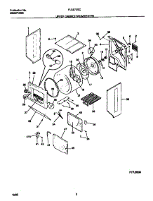 02 - Upper Cabinet / Drum / Heater parts for Frigidaire Washer Dryer Combo FLSE72GCS1 from AppliancePartsPros.com