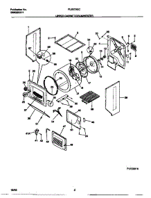 02 - Upper Cabinet / Drum / Heater parts for Frigidaire Washer Dryer Combo FLSE72GCT3 from AppliancePartsPros.com
