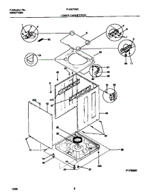 05 - Lower Cabinet / Top parts for Frigidaire Washer Dryer Combo FLSE72GCT1 from AppliancePartsPros.com