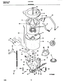 06 - Motor / Tub parts for Frigidaire Washer Dryer Combo FLSE72GCT1 from AppliancePartsPros.com