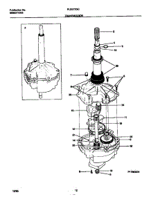 07 - Transmission parts for Frigidaire Washer Dryer Combo FLSE72GCT1 from AppliancePartsPros.com