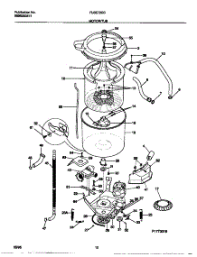 06 - Motor / Tub parts for Frigidaire Washer Dryer Combo FLSE72GCT3 from AppliancePartsPros.com