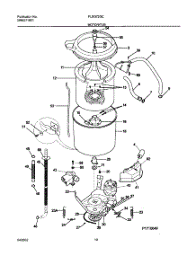 11 - Wshr Mtr,Hose parts for Frigidaire Washer Dryer Combo FLSG72GCSB from AppliancePartsPros.com