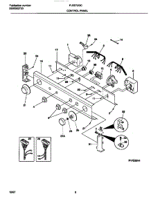 04 - Control Panel parts for Frigidaire Washer Dryer Combo FLSE72GCS7 from AppliancePartsPros.com