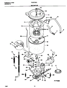 06 - Motor / Tub parts for Frigidaire Washer Dryer Combo FLSE72GCS7 from AppliancePartsPros.com