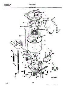 06 - Motor / Tub parts for Frigidaire Washer Dryer Combo FLSE72GCT5 from AppliancePartsPros.com