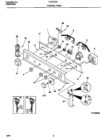 04 - Control Panel parts for Frigidaire Washer Dryer Combo FLSG72GCT6 from AppliancePartsPros.com
