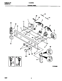 04 - Control Panel parts for Frigidaire Washer Dryer Combo FLXE52RBS5 from AppliancePartsPros.com