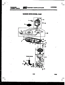 06 - Washer Drive System And Pump parts for Frigidaire Washer Dryer Combo LC248EH0 from AppliancePartsPros.com