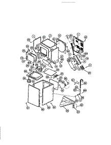 02 - Cabinet And Heater parts for Frigidaire Washer Dryer Combo LCE441LL2 from AppliancePartsPros.com
