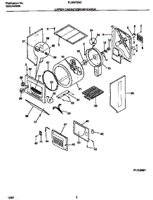 02 - Upper Cabinet / Drum / Heater parts for Frigidaire Washer Dryer Combo FLSG72GCS6 from AppliancePartsPros.com