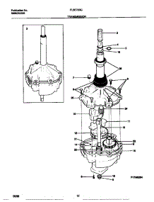 07 - Transmission parts for Frigidaire Washer Dryer Combo FLSE72GCT2 from AppliancePartsPros.com