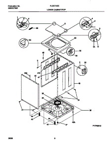 05 - Lower Cabinet / Top parts for Frigidaire Washer Dryer Combo FLSE72GCT8 from AppliancePartsPros.com