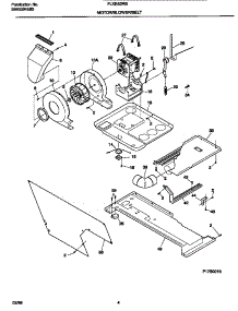 03 - Motor / Blower / Belt parts for Frigidaire Washer Dryer Combo FLXE52RBT6 from AppliancePartsPros.com