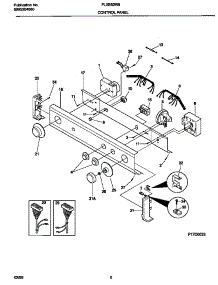 04 - Control Panel parts for Frigidaire Washer Dryer Combo FLXE52RBT6 from AppliancePartsPros.com
