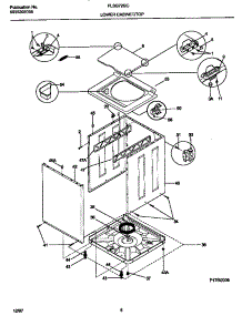 05 - Lower Cabinet / Top parts for Frigidaire Washer Dryer Combo FLSG72GCS6 from AppliancePartsPros.com
