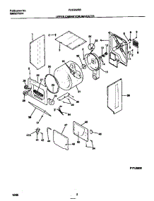 02 - Upper Cabinet / Drum / Heater parts for Frigidaire Washer Dryer Combo FLXG52RBS1 from AppliancePartsPros.com