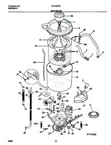 06 - Motor / Tub parts for Frigidaire Washer Dryer Combo FLXE52RBT7 from AppliancePartsPros.com