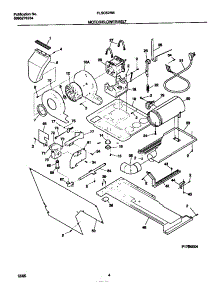 03 - Motor / Blower / Belt parts for Frigidaire Washer Dryer Combo FLXG52RBS1 from AppliancePartsPros.com