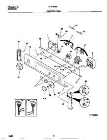 04 - Control Panel parts for Frigidaire Washer Dryer Combo FLXE52RBS2 from AppliancePartsPros.com