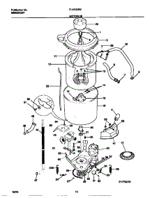 06 - Motor / Tub parts for Frigidaire Washer Dryer Combo FLXE52RBS2 from AppliancePartsPros.com