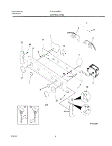 07 - Control Panel parts for Frigidaire Washer Dryer Combo FLXG42MRES1 from AppliancePartsPros.com