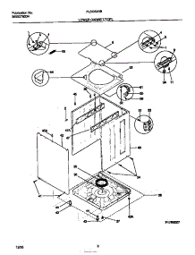 05 - Lower Cabinet / Top parts for Frigidaire Washer Dryer Combo FLXG52RBS1 from AppliancePartsPros.com