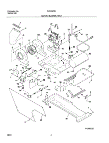 05 - Motor / Blower / Belt parts for Frigidaire Washer Dryer Combo FLXG52RBSA from AppliancePartsPros.com