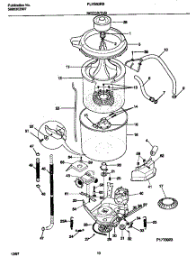 06 - Motor / Tub parts for Frigidaire Washer Dryer Combo FLXG52RBS5 from AppliancePartsPros.com