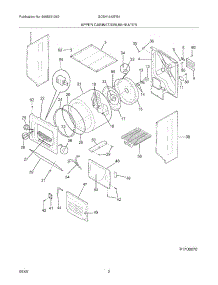 03 - Upper Cabinet / Drum Heater parts for Frigidaire Washer Dryer Combo GCEH1642FS4 from AppliancePartsPros.com