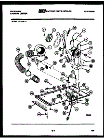 04 - Dryer Motor, Blower And Belt parts for Frigidaire Washer Dryer Combo LC120FW0 from AppliancePartsPros.com