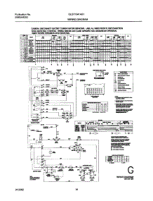 14 - 134134100 Wiring Diagram parts for Frigidaire Washer Dryer Combo GLGT1041AS1 from AppliancePartsPros.com