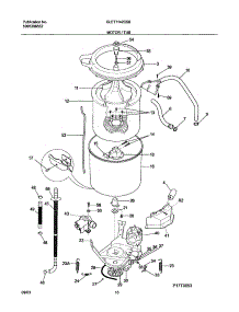 11 - Motor / Tub parts for Frigidaire Washer Dryer Combo GLET1142CS0 from AppliancePartsPros.com