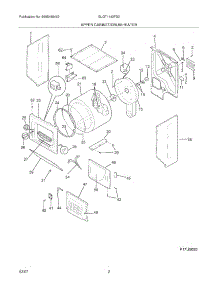 03 - Upper Cabinet / Drum Heater parts for Frigidaire Washer Dryer Combo GLGT1142FS0 from AppliancePartsPros.com