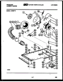 04 - Dryer Motor, Blower And Belt parts for Frigidaire Washer Dryer Combo LC248DL5 from AppliancePartsPros.com