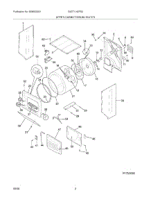 03 - Upper Cabinet / Drum Heater parts for Frigidaire Washer Dryer Combo GLET1142FS2 from AppliancePartsPros.com