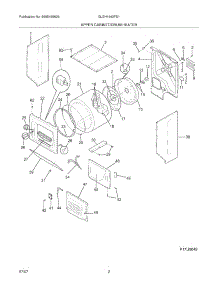 03 - Upper Cabinet / Drum Heater parts for Frigidaire Washer Dryer Combo GLEH1642FS1 from AppliancePartsPros.com