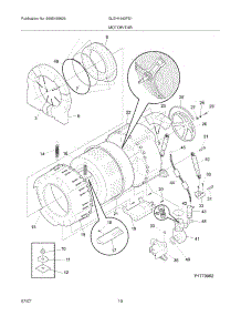 11 - Motor / Tub parts for Frigidaire Washer Dryer Combo GLEH1642FS1 from AppliancePartsPros.com