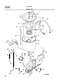 11 - Motor / Tub parts for Frigidaire Washer Dryer Combo GLGT1041AS2 from AppliancePartsPros.com