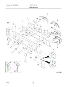 07 - Control Panel parts for Frigidaire Washer Dryer Combo GLGT1142FS3 from AppliancePartsPros.com